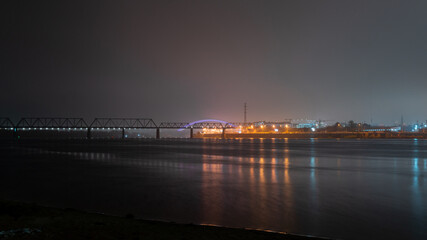 night view of the port country