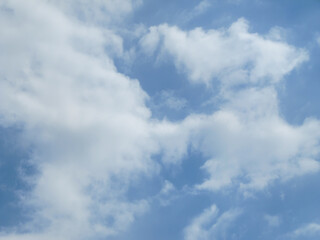 Clouds  against the blue sky
