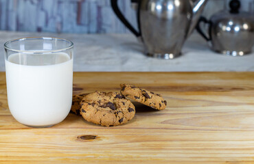 Chocolate Chip Cookies and Milk