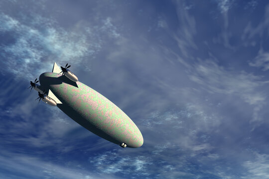 Dirigeable en approche