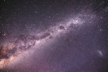 panoramica de noche de estrellas