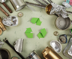 Environmental Protection. Sorting and processing of household metal waste