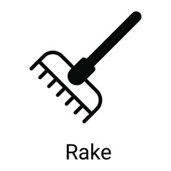 rake vector icon
