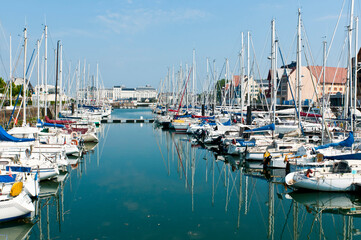 Port and casino at Deauville, calvados, Normandy, France