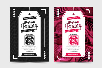 Black Friday Mega Sale Abstract Flyer Template