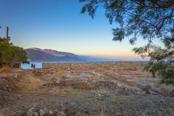Traditional village of Paleochora, Crete, Greece.