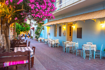 Traditional village of Paleochora, Crete, Greece.
