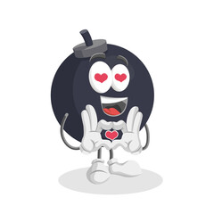cute bomb mascot