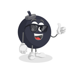 cute bomb mascot