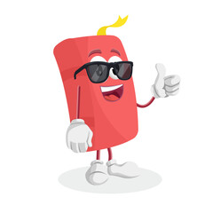 book mascot posing cute