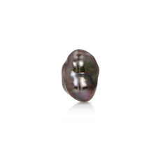 baroque pearls close-up isolated on white background
