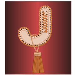 LEATHER : LETTER J