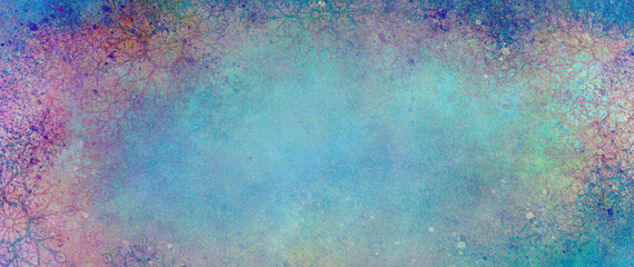 Obraz premium grunge multicolor blue texture with grains and spots. Mix of different colors, hot and stylish look. Universal base for banners, brochures, postcards, web