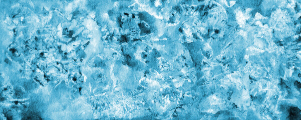 watercolor bright spotted blue background with spots of paint. Scan of watercolors. An abstract empty background for any purpose, the basis for the design
