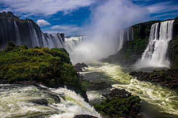 The Iguazu falls in Brazil