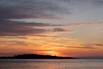 Lighthouse at Sunrise, Maine 