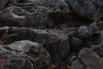 Texture of mountain stones background