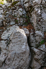 Fototapeta na wymiar Texture of mountain stones background