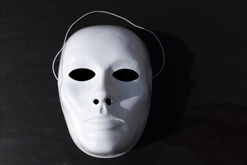 Blank Carnival Mask with dramatic lighting