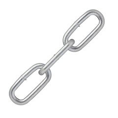 Short-link welded chain. Zinc plated steel.