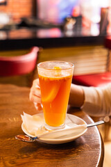 ginger tea with lemon and honey