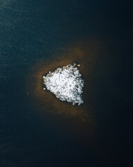 Fototapeta premium Clouds, winter and island