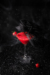 Cocktail Bloody Mary with celery 