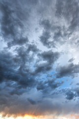 An eerie cloudscape scene.