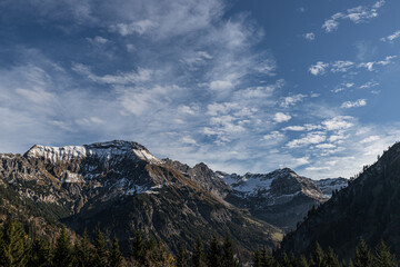 Obraz premium Ausblick von der Schwarzbach Hütte 