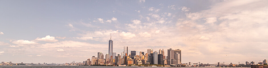 Fototapeta na wymiar Panoramic view on Manhattan, New York City 