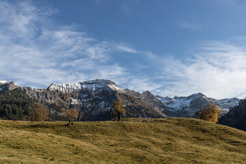 Ausblick von der Schwarzbach Hütte 