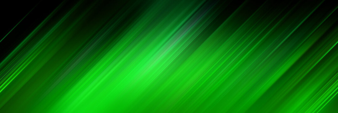 Rectangular abstract striped diagonal green line background.