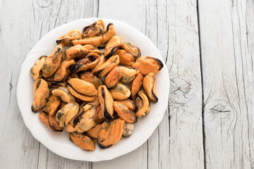 Tasty mussels without hood
