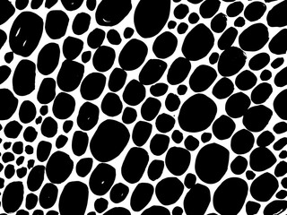 Monochrome Seamless Pattern for fabric design. Water splash paint splatter. Background texture old fabric. Ink paint Line vector.