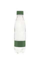 Layout bottles for soft drink on a white background with a blank label