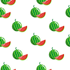 Seamless square pattern with Watermelon,Slice for tiles texture, , Plywood Texture, wall sticker and textile design.