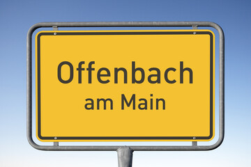 Ortstafel Offenbach am Main, (Symbolbild)