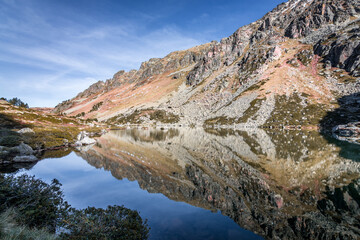 Etang de l'Estagnol en Ariège - Occitanie - France