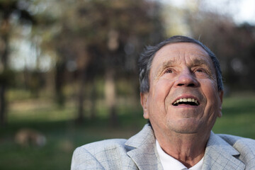 Portrait of senior man smiling 