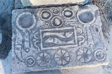 Timgad, Batna/Algeria - 10/11/2020: The Ruins of the Ancient city of Timgad (Thamugas) , Build around 100 BC in the Aures Region.