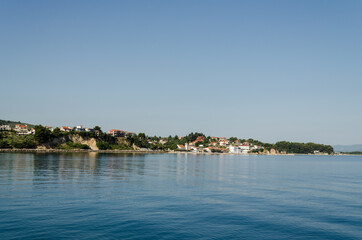 Fototapeta na wymiar Panorama of the Greek town of Evia 