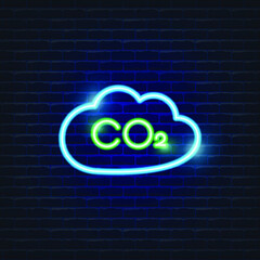 Cloud neon Icon. Ecology Vector trendy colored symbols. Weather forecast concept. Glowing illustration sign for design.