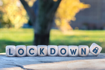 Biology and science. Coronavirus or Covid-19 alert. Global alert. Pandemic. Lockdown. Info Coronavirus / Covid-19. Cubes.