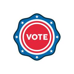 vote word election day in lase seal