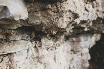 Background of a very old dolomite outcrop
