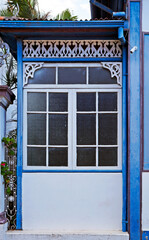 Decorative eaves on colonial house, Diamantina, Brazil