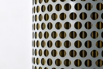 detail of a tractor oil filter