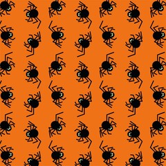 Halloween pattern with spiders