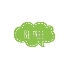 Word Lettering about Freedom