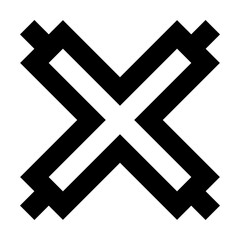 Obraz premium Aban adinkra african symbol of strengh and authority